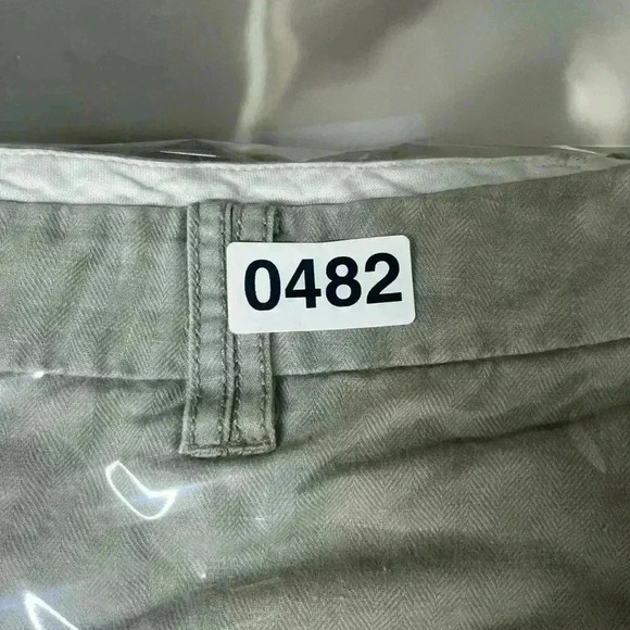 Boden Flare Pants Womens 10R cotton linen Blend Tan soft cute Y2K 90s 0482 - Picture 9 of 9